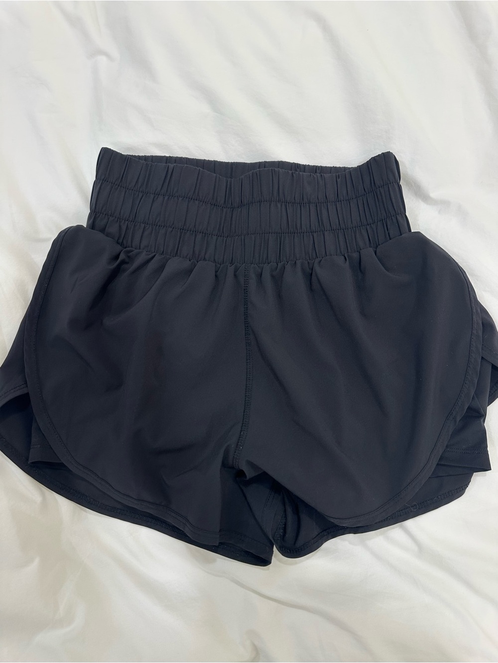 Vitality High-Waist Black Women's Athletic Shorts - XS